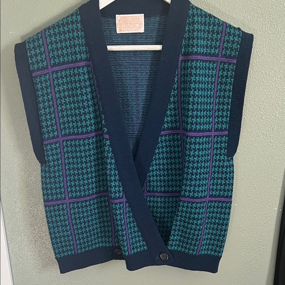 Vintage Sweater Pendleton Vest L - Picture 1 of 4